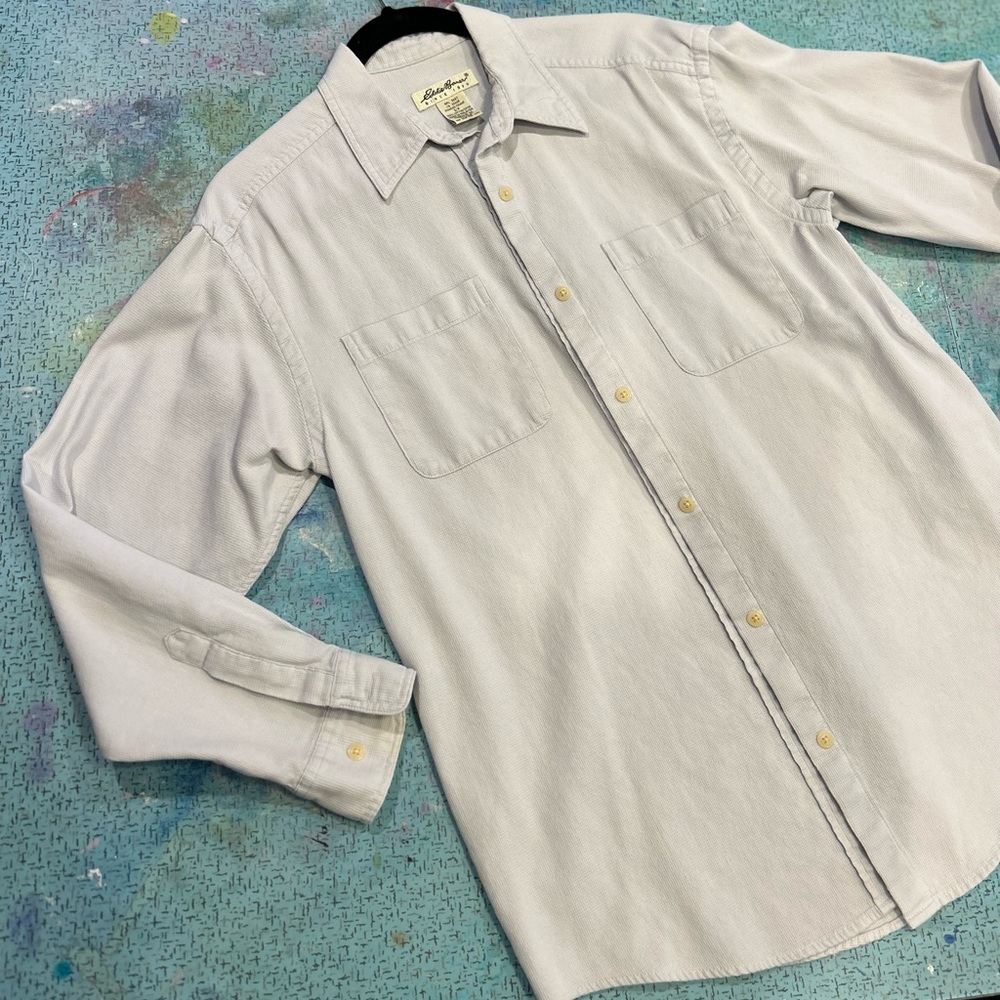 Light Blue Waffled Button Down - image 5